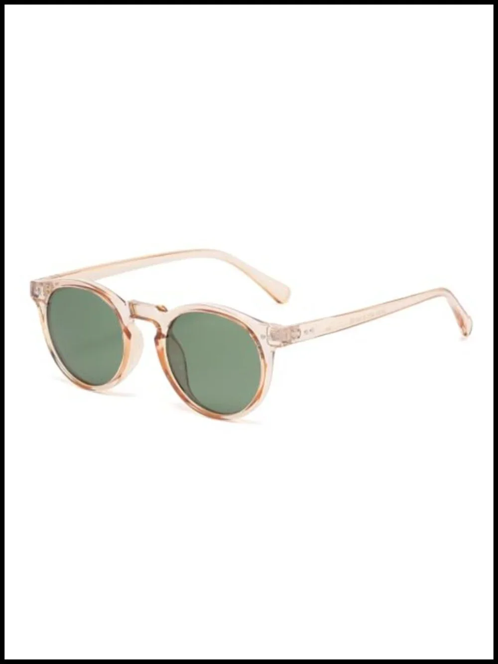 Vintage Acetate Frame Polarized Round Sunglasses Unisex Retro